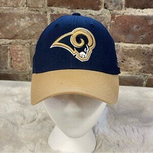 Vintage Y2K Los Angeles Rams Gold & Blue Reebok NFL Hat Sz 6-7/8